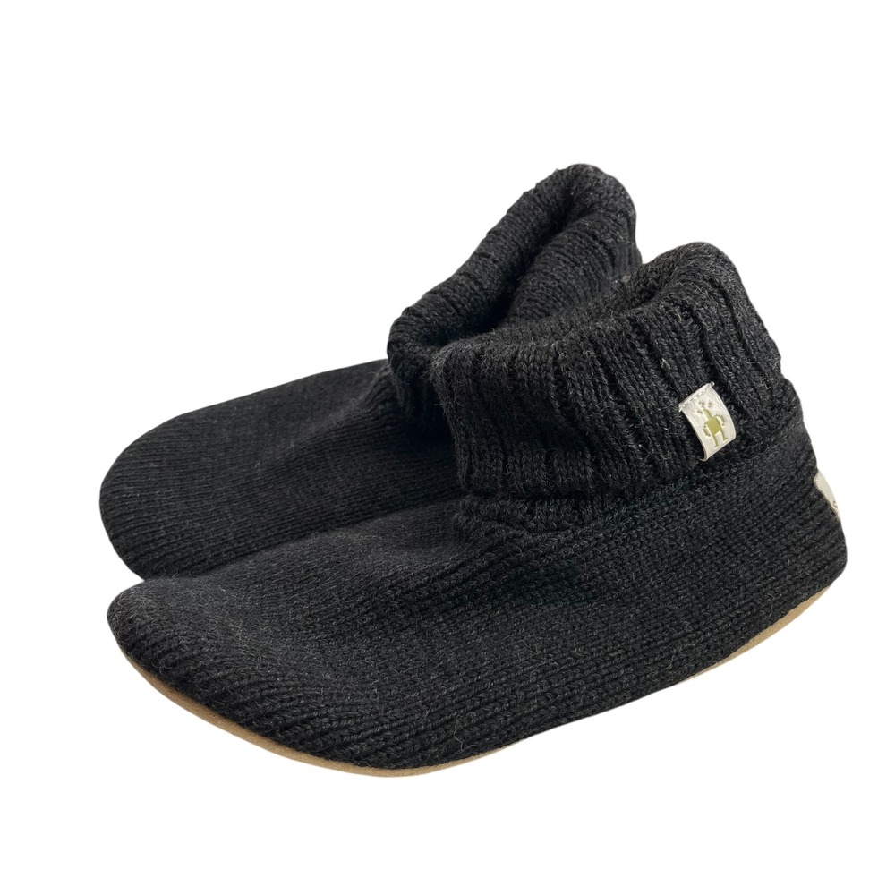 Smartwool Hudson Trail Women's Large Charcoal Heather Merino Slipper Boots Cozy